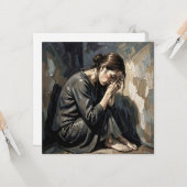 Impasto Woman | Emotional Art カード (正面/裏面インサイチュ)