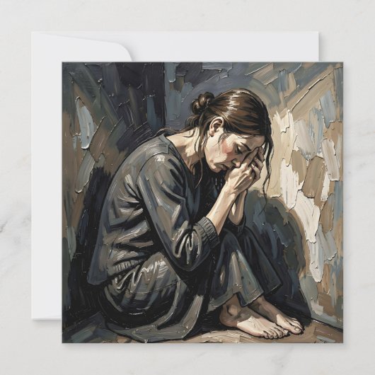 Impasto Woman | Emotional Art カード (正面)