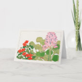 Impatiens, Water hyacinth by Tanigami Konna カード (正面)