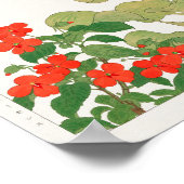 Impatiens, Water hyacinth by Tanigami Konna ポスター (角)