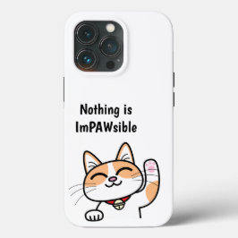 ImPAWsibleかわいい猫iPhoneケース iPhone 13 Proケース