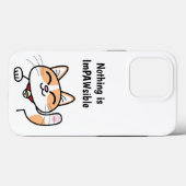 ImPAWsibleかわいい猫iPhoneケース Case-Mate iPhoneケース (裏面 (横))