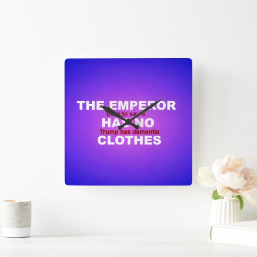 IMPEACH  スクエア壁時計 (ホーム)