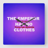 IMPEACH  スクエア壁時計 (正面)