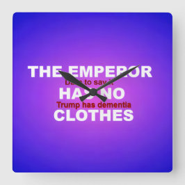 IMPEACH  スクエア壁時計