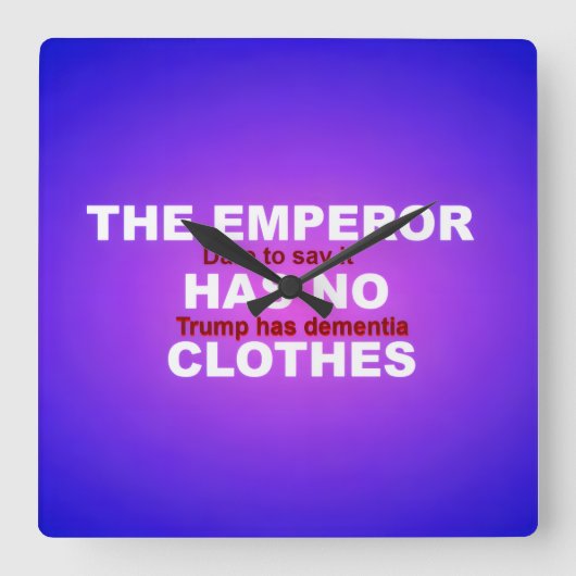 IMPEACH  スクエア壁時計 (正面)