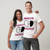 IMPEACH 2-FACES POLITICS Tシャツ (ユニセックス)