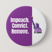 Impeach Convict Remove Button 缶バッジ (正面)