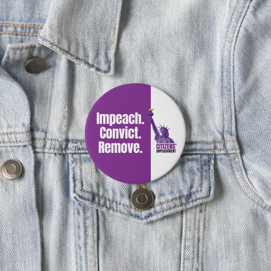 Impeach Convict Remove Button 缶バッジ (インサイチュ)