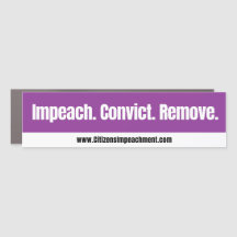 Impeach Convict Remove Car Magnet