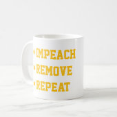 Impeach Remove Repeat コーヒーマグカップ (正面左)