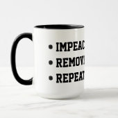 Impeach Remove Repeat マグカップ (左)