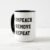 Impeach Remove Repeat マグカップ (正面左)