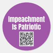 Impeachment is Patriotic Sticker Sheet ラウンドシール (正面)