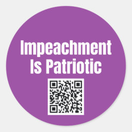 Impeachment is Patriotic Sticker Sheet ラウンドシール