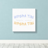 Impera Tibi – 自分を支配せよ キャンバスプリント (インサイチュ (ウッドフロア))