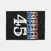 Imperach 45トランプアンチ大統領 フリースブランケット (正面(横))