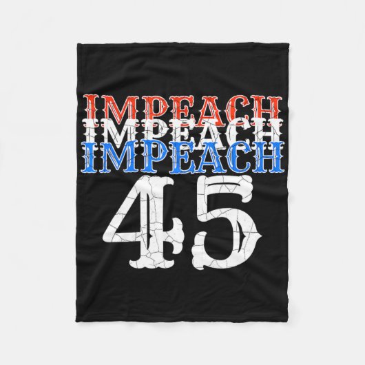 Imperach 45トランプアンチ大統領 フリースブランケット (正面)