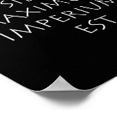 Imperare sibi maximum imperium est ポスター (角)