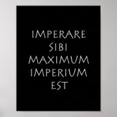 Imperare sibi maximum imperium est ポスター (正面)