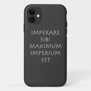 Imperare sibi maximum imperium est iPhone 11 ケース