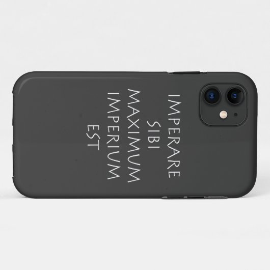 Imperare sibi maximum imperium est Case-Mate iPhoneケース (裏面(横))