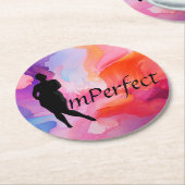 ImPerfectコースター ラウンドペーパーコースター (アングル)