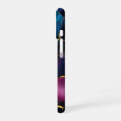 Imperial Améthyste Luxury Purple Teal Marble  iPhone 16ケース (左側面)