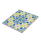 Imperial Blue Elegant Geometric Mosaic タイル (側面)