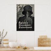 Imperial German Propaganda WWI Poster Spies ポスター (キッチン)