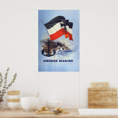Imperial German WWI poster Our navy First World ポスター (キッチン)