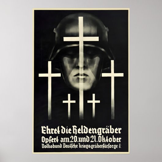 Imperial German WWI Propaganda Poster Honour the ポスター (正面)
