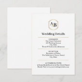 Imperial Luxe Monogram Enclosure Card エンクロージャーカード (正面/裏面)