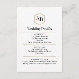 Imperial Luxe Monogram Enclosure Card エンクロージャーカード