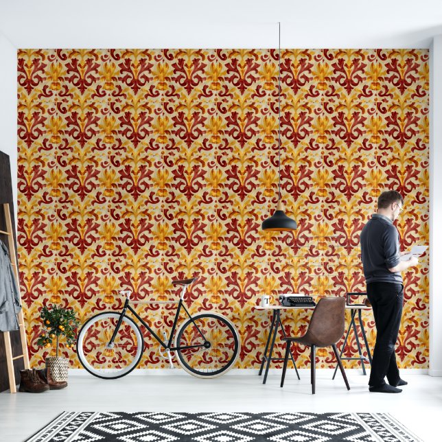 Imperial Pattern 壁紙 (リビング)