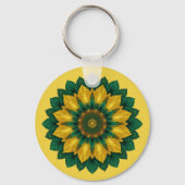 Imperial Solar Flower Mandala Luxury Keychain  キーホルダー (裏面)