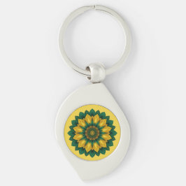 Imperial Solar Flower Mandala Luxury Keychain  キーホルダー
