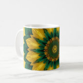 Imperial Solar Flower Mandala Luxury Keychain  コーヒーマグカップ (正面左)