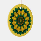 Imperial Solar Flower Mandala Luxury Keychain  セラミックオーナメント (右)