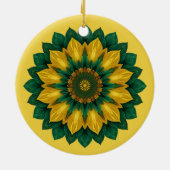 Imperial Solar Flower Mandala Luxury Keychain  セラミックオーナメント (裏面)