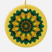 Imperial Solar Flower Mandala Luxury Keychain  セラミックオーナメント (裏面)