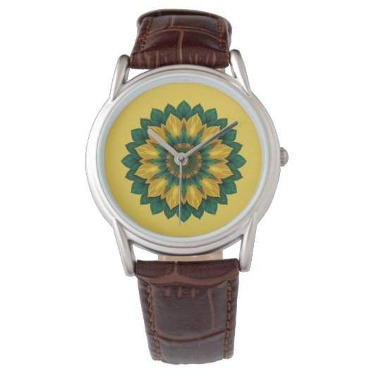 Imperial Solar Flower Mandala Luxury Keychain  腕時計 (正面)