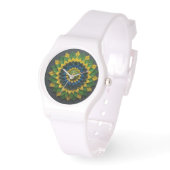 Imperial Solar Leaf Mandala Luxury Keychain 腕時計 (傾斜)