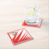 Imperiale Contrada della Giraffa - Giraffe Palio スクエアペーパーコースター (インサイチュ)