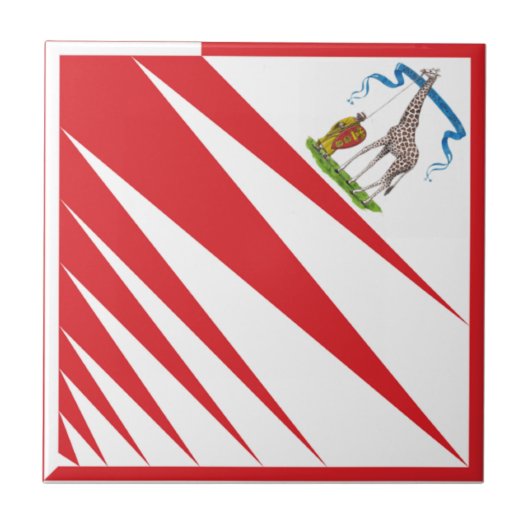 Imperiale Contrada della Giraffa - Giraffe Palio タイル (正面)