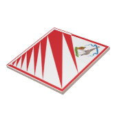 Imperiale Contrada della Giraffa - Giraffe Palio タイル (側面)