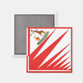 Imperiale Contrada della Giraffa - Giraffe Palio マグネット (正面/裏面)