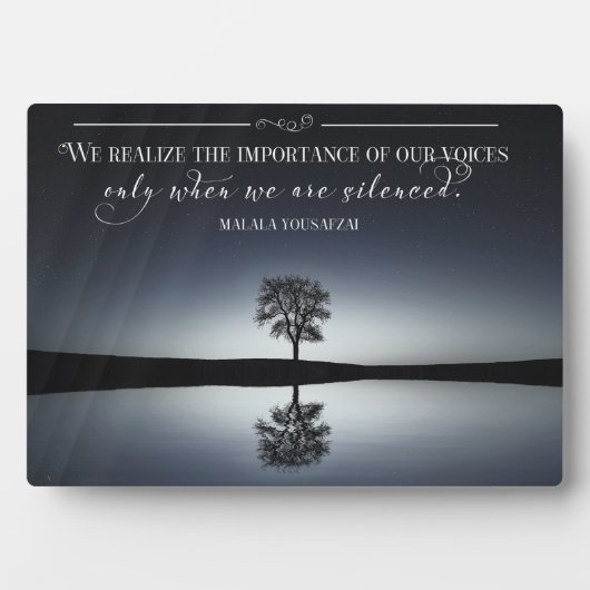 Importance Of Our Voices フォトプラーク (正面)