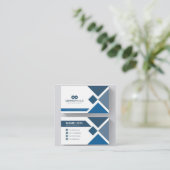 Important Business cards used in office school big スクエア名刺 (スタンド正面)