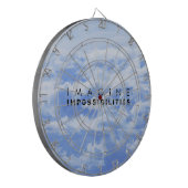 Impossibility 想像 Blue Cloudscape ダーツボード (正面左)